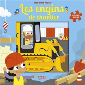 Livre puzzle 9p engins chantie - 1