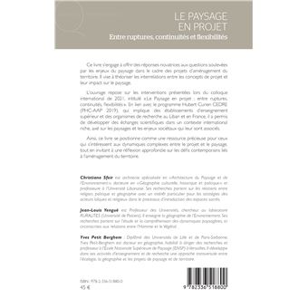 Le Paysage en projet