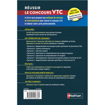 Réussir le concours VTC - Devenir chauffeur : la préparation complète à l'examen