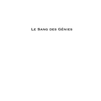 Le Sang des Génies