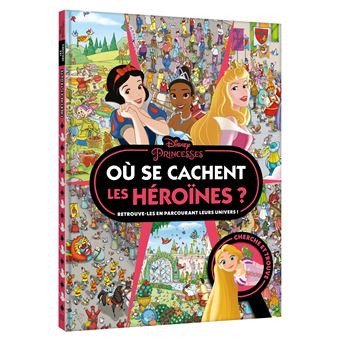 Disney Princesses - DISNEY PRINCESSES - Où se cachent les héroïnes ? - Cherche et trouve - 1