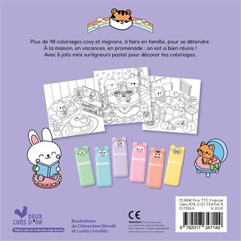 Coloriages mes petits amis + 6 surligneurs - Si bien réunis !