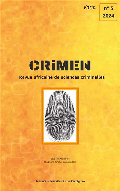 Revue africaine de sciences criminelles