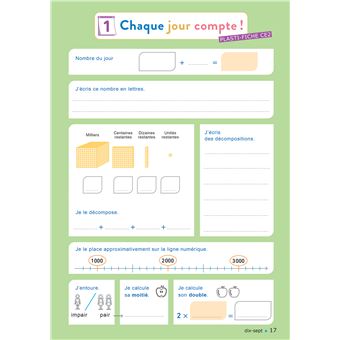 Chaque jour compte - Maths CE2 - Ed. 2025 - Fichier élève