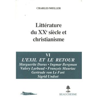 Litterature du xxe siecle et christianisme - 1