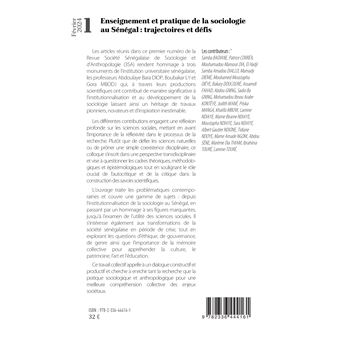 Enseignement et pratique de la sociologie au Sénégal : trajectoires et défis