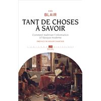 Tant de choses à savoir