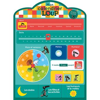 Loup - Mon calendrier en tissu Loup - 1