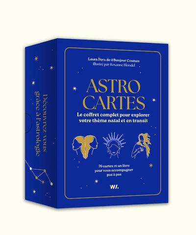 Astro cartes - Le coffret complet pour explorer votre thème natale en transit - Laura Pera - Webedia Books - Boîte ou accessoire - Jeux livres objets