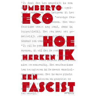 HOE HERKEN IK EEN FASCIST - 1