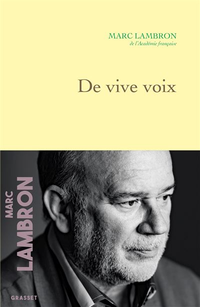 De vive voix - Marc Lambron - broché