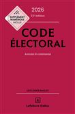 Code électoral 2026, annoté et commenté