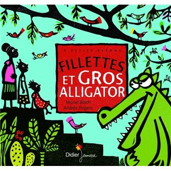 Fillettes et gros alligator - 1