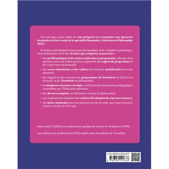 Quatre semaines pour réussir sa spécialité Humanités, Littérature et Philosophie