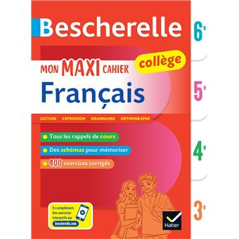 Bescherelle collège - Mon maxi cahier de français (6e, 5e, 4e, 3e) - 1