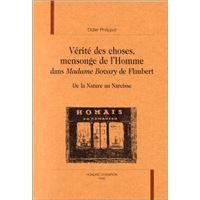 Vérités des choses, mensonge de l'homme dans "Madame Bovary" de Flaubert - de la nature au Narcisse