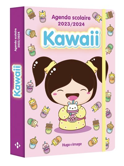Agenda scolaire kawai 2023 - 2024 - broché - Collectif, Livre tous