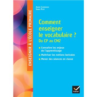 Enseigner à l'école - Comment enseigner le vocabulaire à l'école ? Cycles 2 et 3