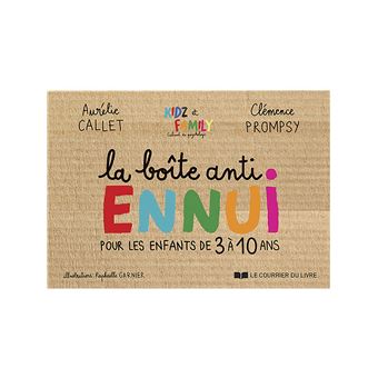 La boîte anti-ennui + 101 cartes - Boîte ou accessoire - Aurélie Callet,  Clemence Prompsy, Raphaëlle Garnier - Achat Livre