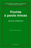 Poutres à parois minces : étude du cisaillement