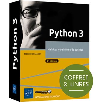 Python 3 - Coffret de 2 livres : Maîtrisez le traitement de données (2e édition)