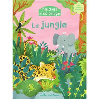 Mon cahier de coloriage : la jungle - 1