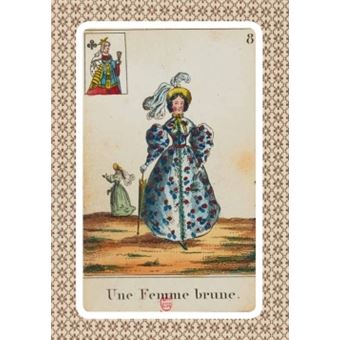 Carnet ligné Cartomancie, Femme brune, 18e siècle - 1