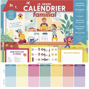 Le grand calendrier familial 2021-2022