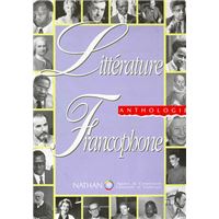 Littérature francophone Anthologie Livre