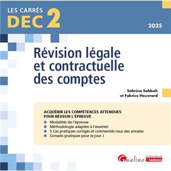 DEC 2 - Révision légale et contractuelle des comptes - 1
