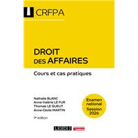 Droit des affaires - CRFPA - Examen national Session 2026