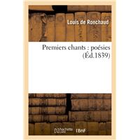 Premiers chants : poésies