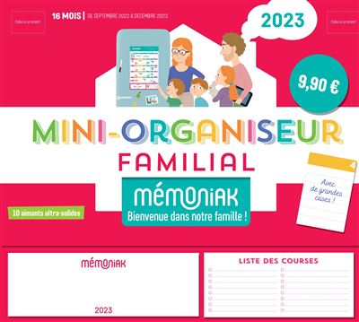 Agenda Familial Memoniak 2024 Pas Cher