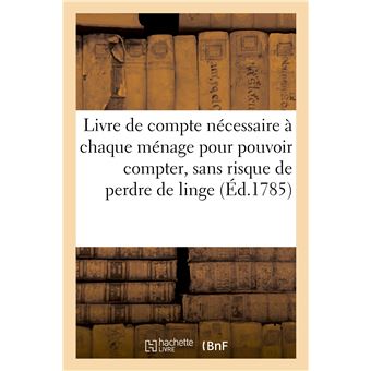 Livre de compte nécessaire à chaque ménage, pour pouvoir compter - 1