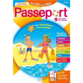 Passeport - Du CE1 au CE2 7/8 ans - Cahier de vacances 2024