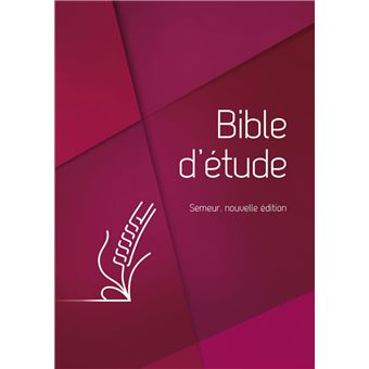 Bible d'étude - Version Semeur, rigide rouge - 1
