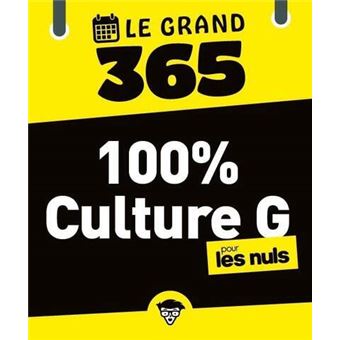 Le Grand 365 100% Culture G pour les nuls - 1