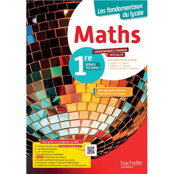 Mathématiques - enseignement commun + spécialité STI2D / STL- 1re séries technos (manuel) - Éd. 2025 - 1