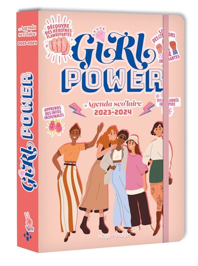 Agenda scolaire girl power 2023 - 2024 - broché - Collectif, Livre