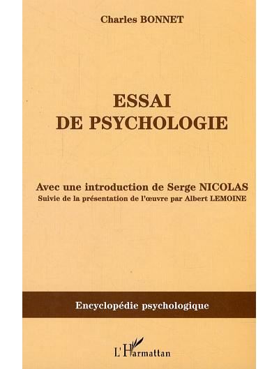 Essai de psychologie - Charles Bonnet - L'harmattan - br