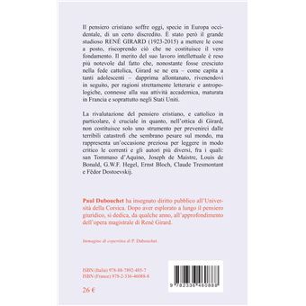 Riscoprire il pensiero cristiano con René Girard