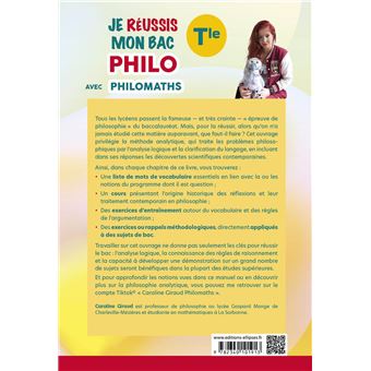Je réussis mon bac philo avec Philomaths. Terminale