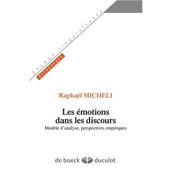 Les émotions dans les discours - 1