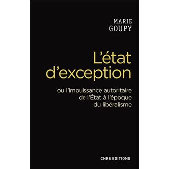 L'Etat d'exception. Crise du libéralisme et usages de la crise - 1