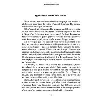 Réponses existentielles