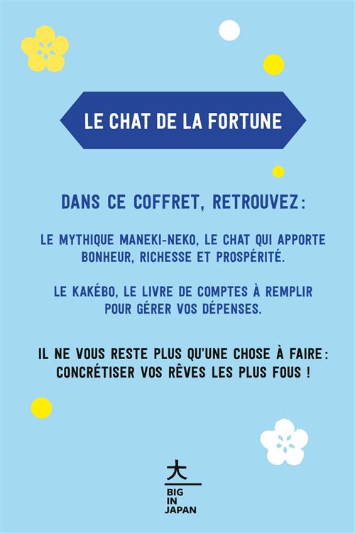 Coffret Chat de la Fortune bleu