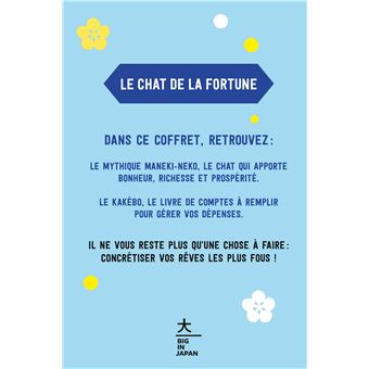 Coffret Chat de la Fortune bleu
