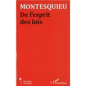 De l'esprit des lois - broché - Charles-Louis de Secondat