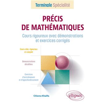 Précis de Mathématiques - Terminale Spécialité