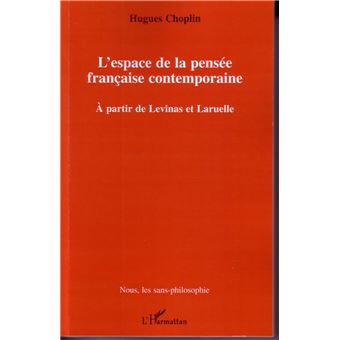 L'espace de la pensée française contemporaine - 1